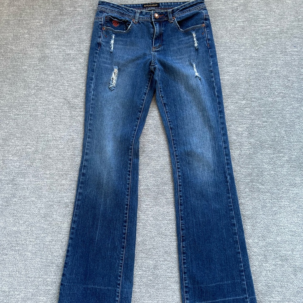 Rocawear Distressed Bootcut Jeans